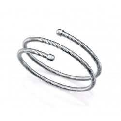 PULSERA TUBOGAS HELICE VICEROY LAURA ESCANES ACERO