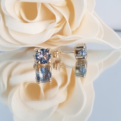 PENDIENTES ORO 18 KT.TOPACIO