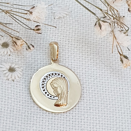 MEDALLA ORO 18 KT. VIRGEN NIÑA