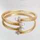 PULSERA JAKAILA TUBOGAS PLATA LEY BAÑO ORO
