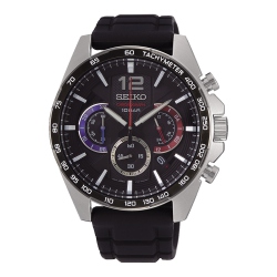 SEIKO NEO SPORT CUARZO CUARZO CRONO BISEL NEGRO
