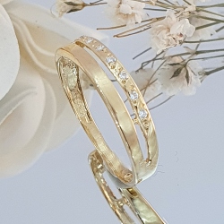 SORTIJA ORO 18 KT. DOBLE TIRA