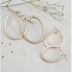 AROS ORO 18 KT. OVALADOS PLANOS