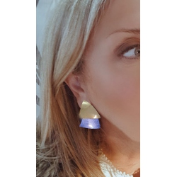 PENDIENTES NOVA PLATA AZUL