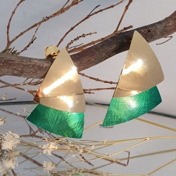 PENDIENTES Nova PLATA VERDE