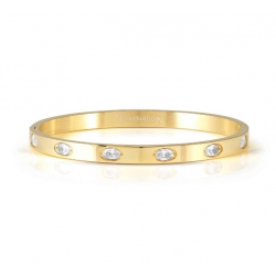 Pulsera Pretty Bangles en PVD amarillo y Piedras