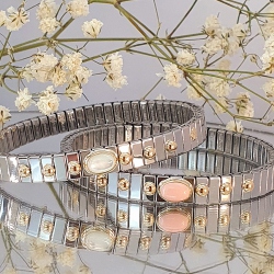 PULSERA NOMINATION ACERO Y ORO