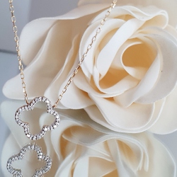 GARGANTILLA LECARRÉ CLOVER ORO 18 KT. BRILLANTES