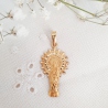 MEDALLA VIRGEN PILAR SILUETA ORO 18 KT.