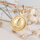 MEDALLA ORO 18 KT. VIRGEN DE FÁTIMA 12 MM