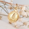 MEDALLA ORO 18 KT. VIRGEN DE FÁTIMA 12 MM