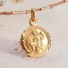 MEDALLA ORO 18 KT. SAN ISIDRO 14 MM