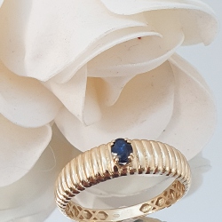 ANILLO LE CARRÉ GALLONEADO ORO 18 KT. ZARIFO