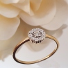 ANILLO LE CARRÉ ORO 18 KT. ROSETA DIAMANTES 0.05 CT.