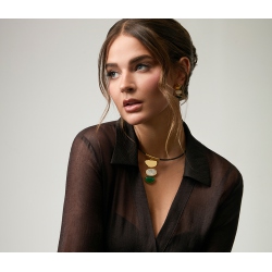 PENDIENTES VICEROY ACERO IP DORADOS COL. LAURA ESCANES