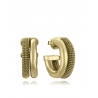 PENDIENTES VICEROY ACERO IP DORADO CRIOLLA DOBLE COL. LAURA ESCANES