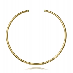 CHOKER VICEROY ACERO IP DORADO CON PIEDRAS NATURALES EN LOS EXTREMOS