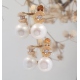 PENDIENTES ORO 18 KT. PERLA CULTIVADA COMUNION