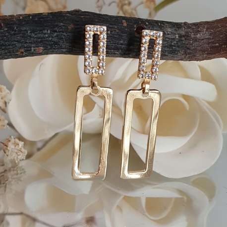 PENDIENTES NIA ORO 18 KT. CIRCONTAS