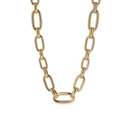 Collar Hex bañado en oro de 18 kt