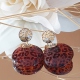PENDIENTES ORO LEOPARDO BRILLANTE