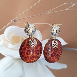 PENDIENTES ORO LEOPARDO BRILLANTE